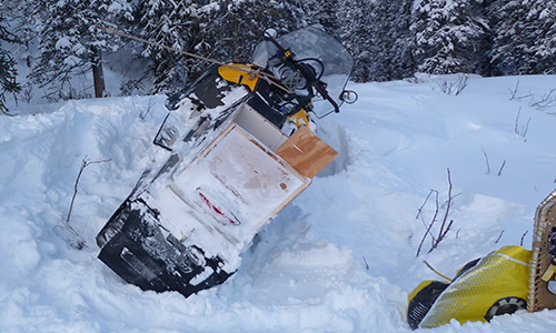 Snowmachine Crash