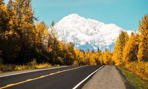 Autumn Driving In Alaska