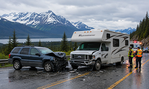 Summer Road Trip Accident In Alaska